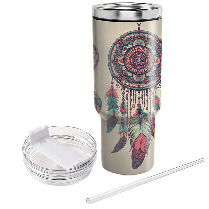 Bohemian Feathered Dreamcatchers  Unique Tumblers