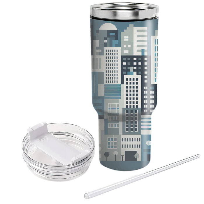 Geometric Cityscape  Decorative Tumblers