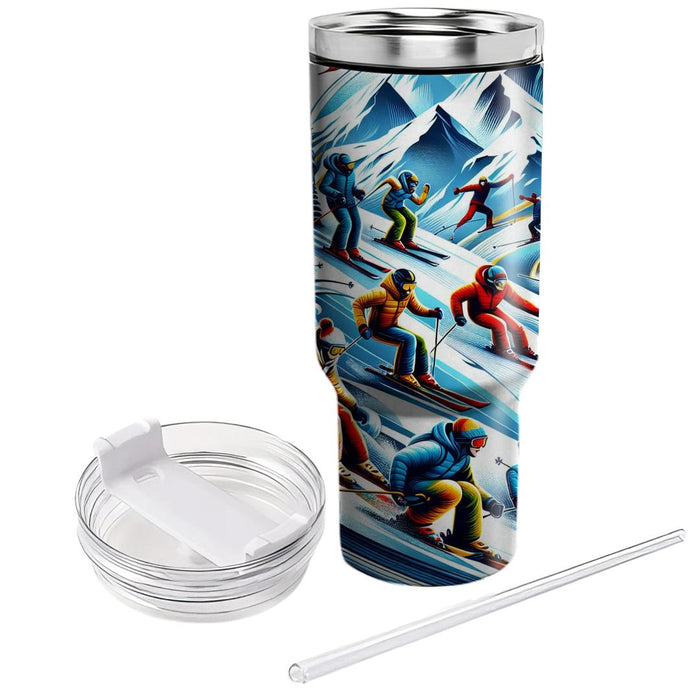 Winter Ski Resort Escape  Custom Tumblers