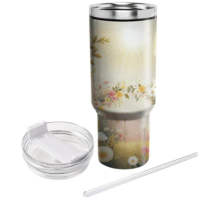 Sunkissed Floral Dreams  Decorative Tumblers