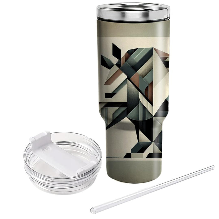 Geometric Rhino Strength  Travel Tumblers