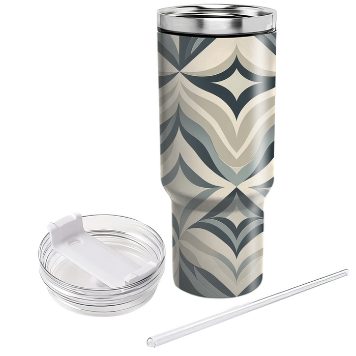 Abstract Diamond Waves  Unique Tumblers