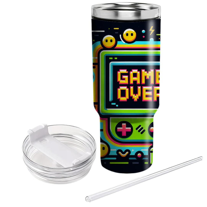 Arcade Game Over  Tumblers With Lids