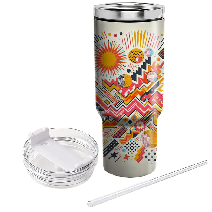 Bright Burst  Tumblers With Lids