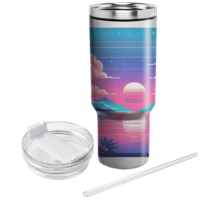 Vaporwave Chill  Insulated Tumblers