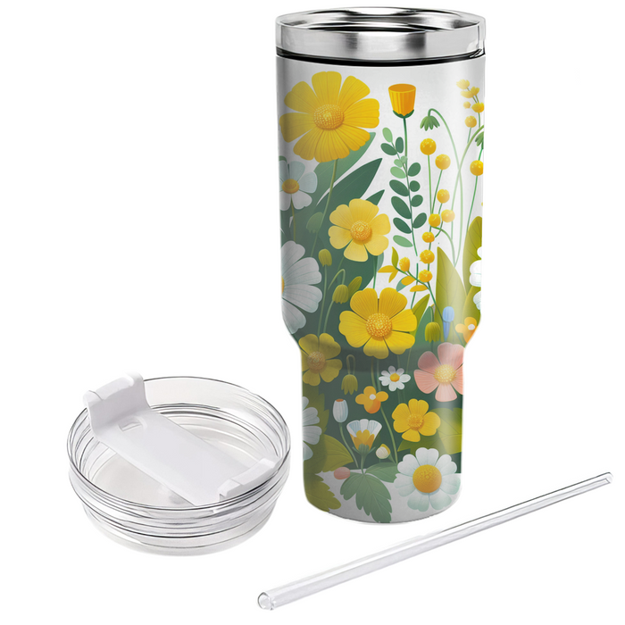 Fresh Floral Picnic  Custom Tumblers