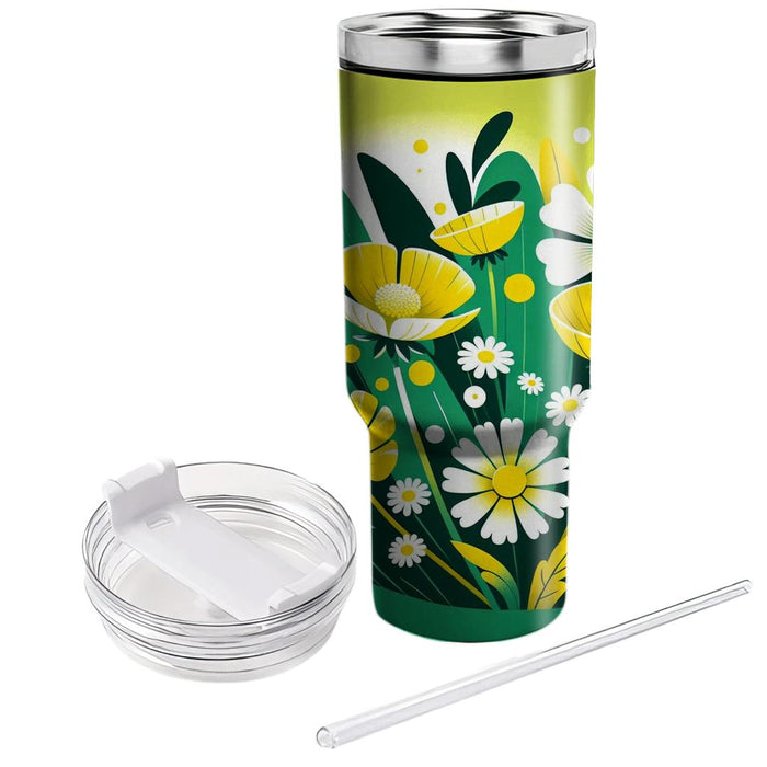 Whimsical Butter Meadow  Decorative Tumblers