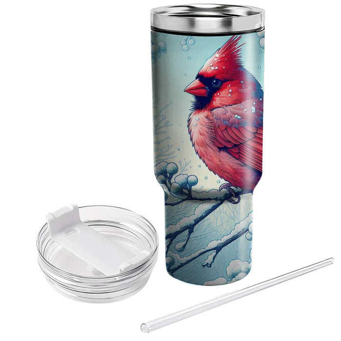 Winter Cardinal Chorus  Insulated Tumblers