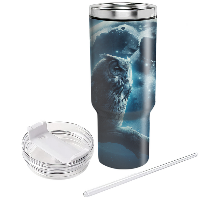 Whispering Owl Night  Decorative Tumblers