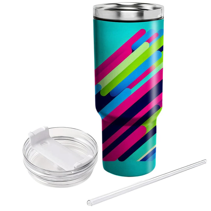 Retro Funky Stripes  Unique Tumblers