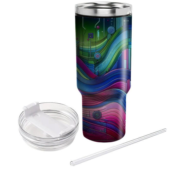 Futuristic Fusion  Personalized Tumblers