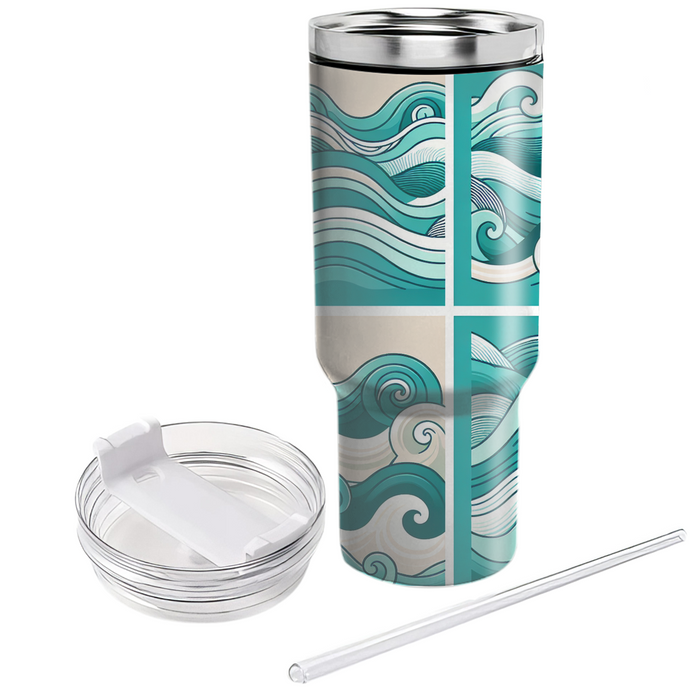 Artistic Wave Motion  Unique Tumblers