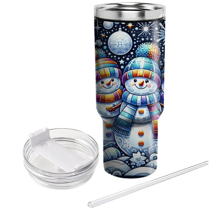 Winter Snowman Friends  Decorative Tumblers