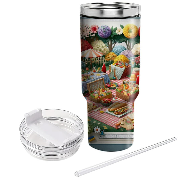 Spring Picnic Paradise  Tumblers With Lids