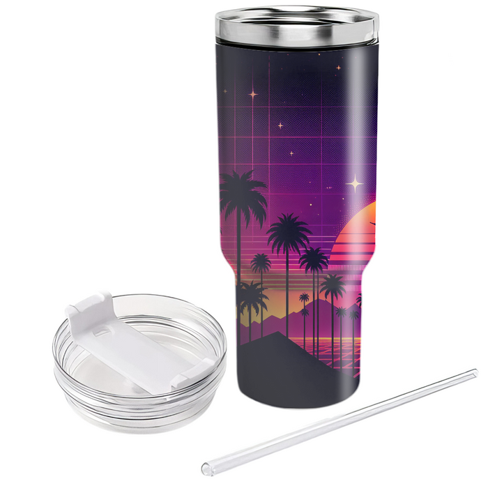 Synthwave Sunset  Custom Tumblers