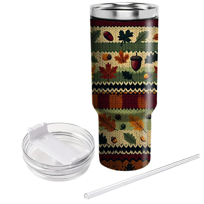 Autumn Cozy Knit  Decorative Tumblers