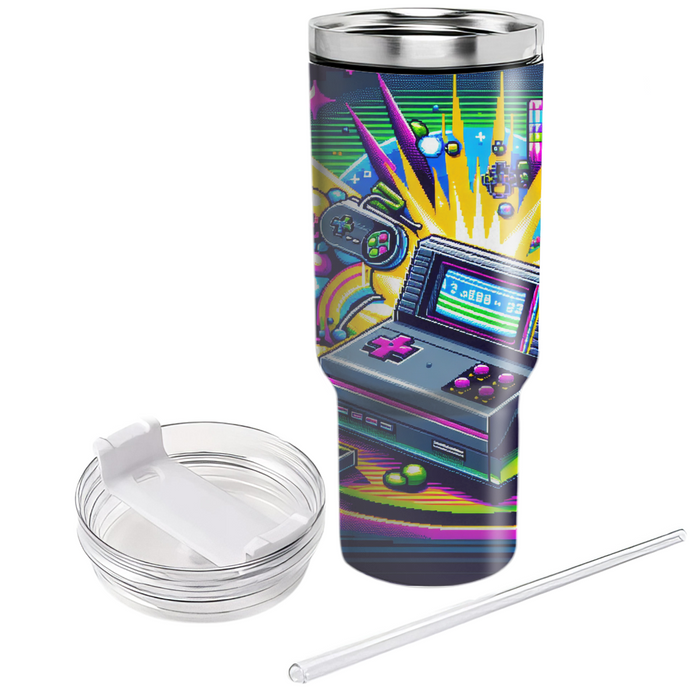 Retro 80s Game Console Insulated Tumblers