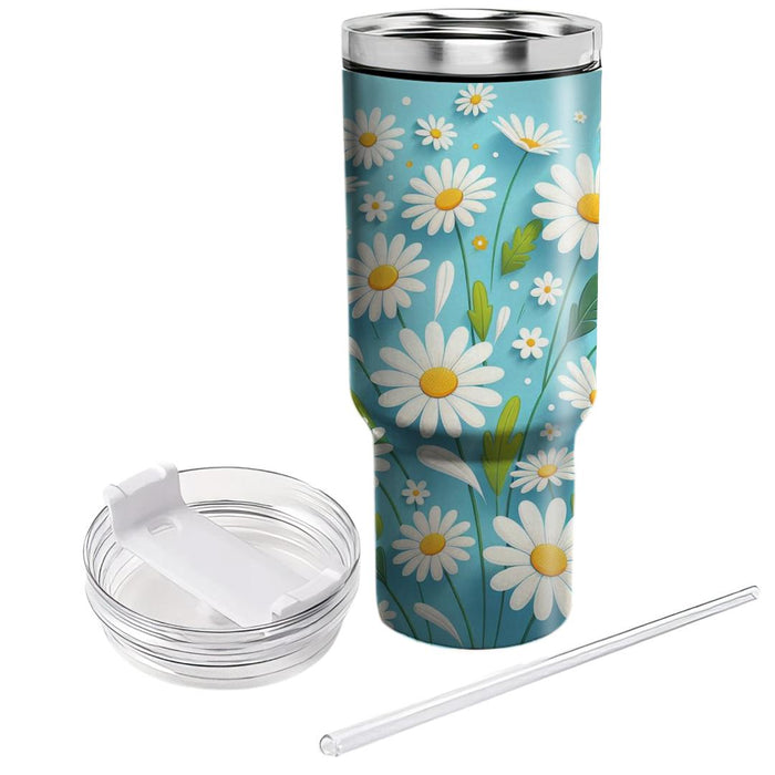 Whimsical Daisy Dance  Unique Tumblers