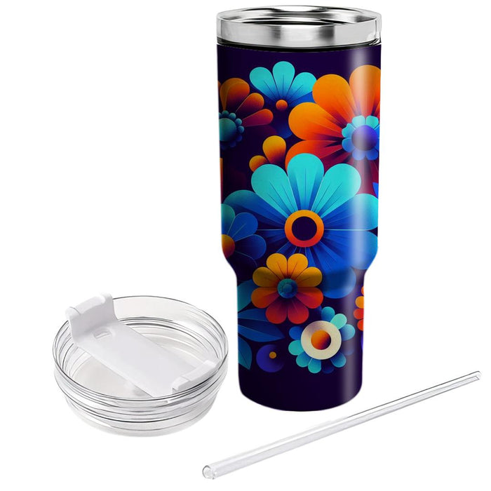  Floral Burst  Tumbler Cups