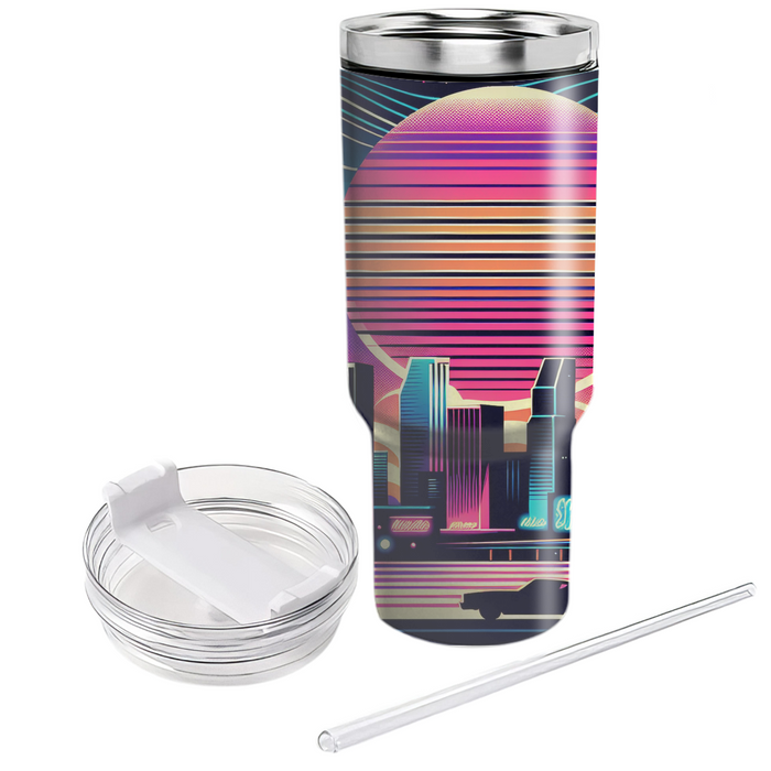 Retro Miami Nights  Tumbler Cups