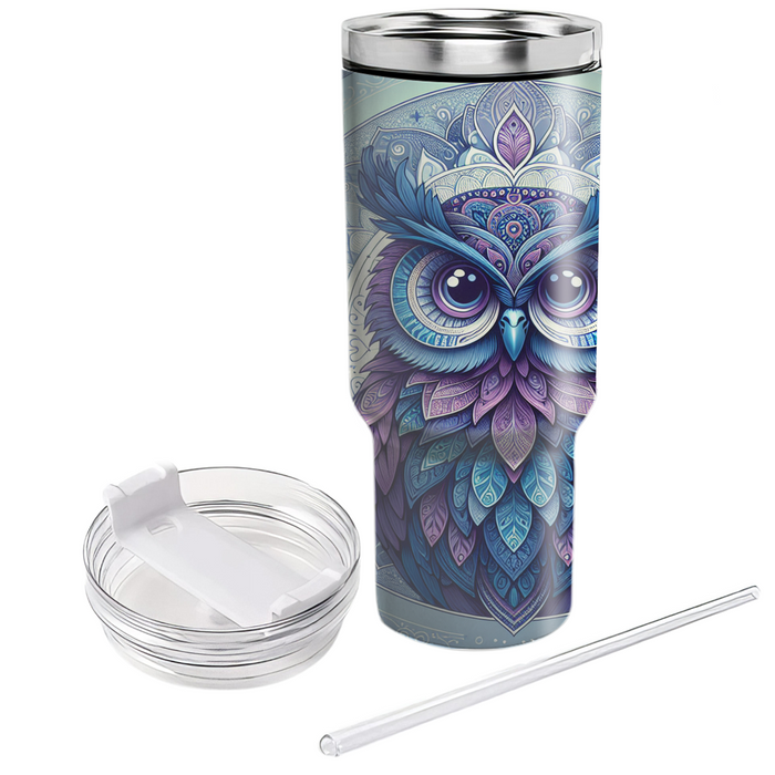 Mystical Owl Mandala Tumblers For Gifts