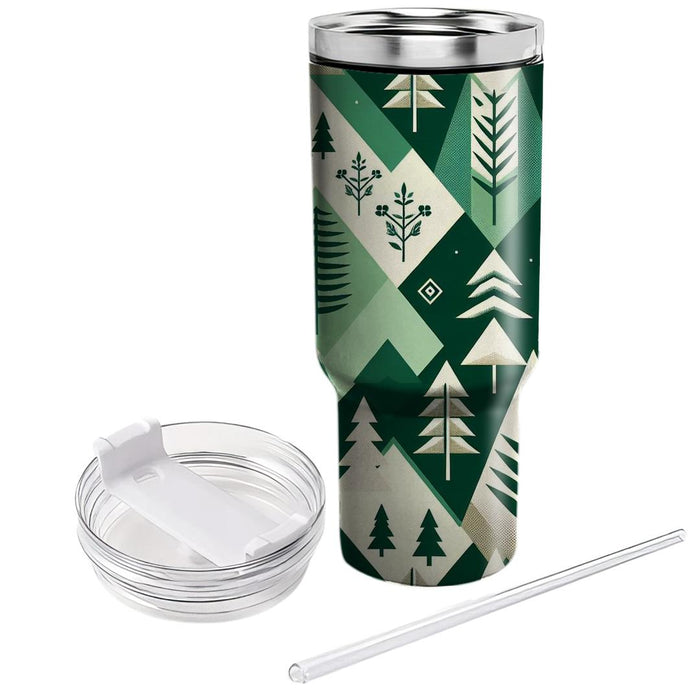 Whimsical Diamond Forest  Tumblers With Lids