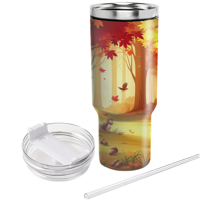 Autumn Woodland Escape  Personalized Tumblers