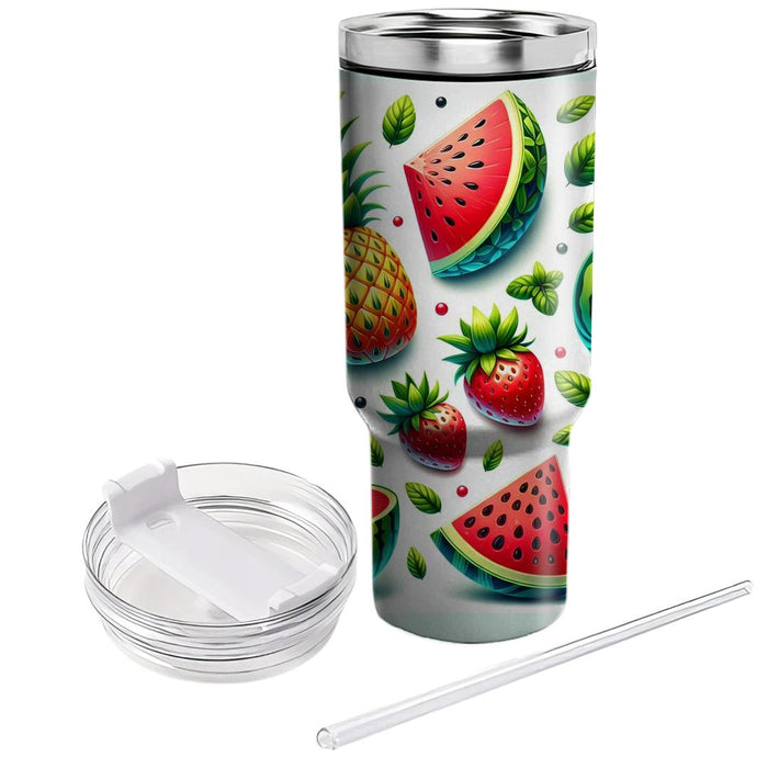 Retro Fruit Fiesta  Tumbler Cups