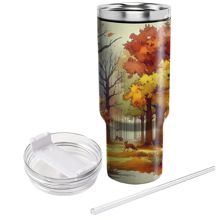 Autumn Forest Dreamscape  Decorative Tumblers