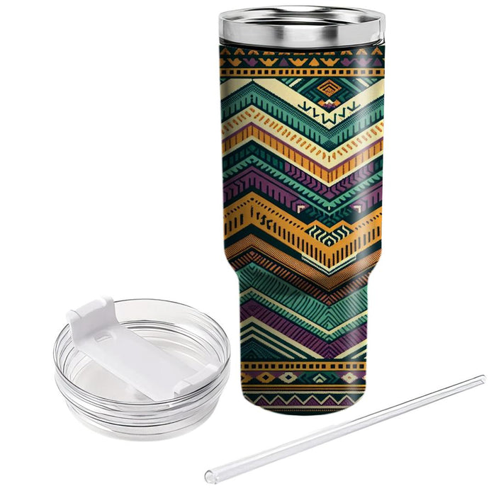 Bohemian Chevron Charm  Unique Tumblers