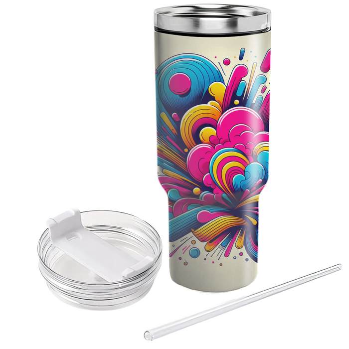 Bright Color Explosion  Tumbler Cups