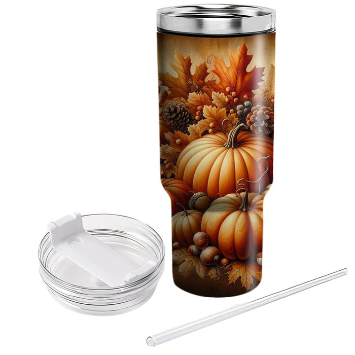 Whispers Of Autumn - A Fall Harvest  Design Custom Tumblers