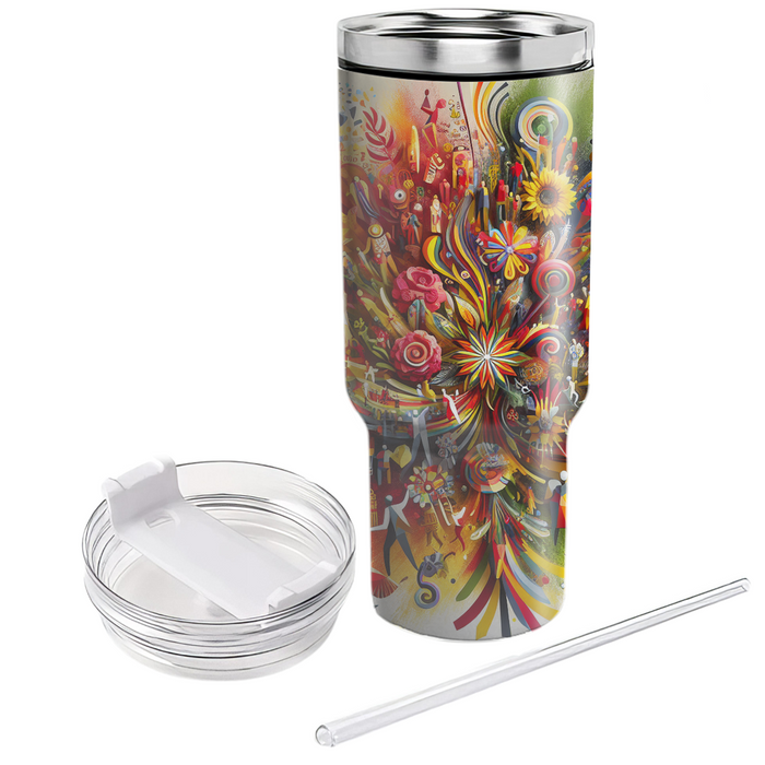 Vibrant Unity - A Celebration Of Togetherness  Travel Tumblers