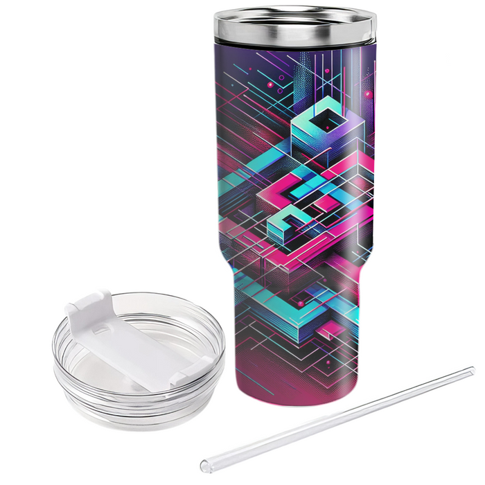 Radical Retro Grid  Tumblers For Gifts