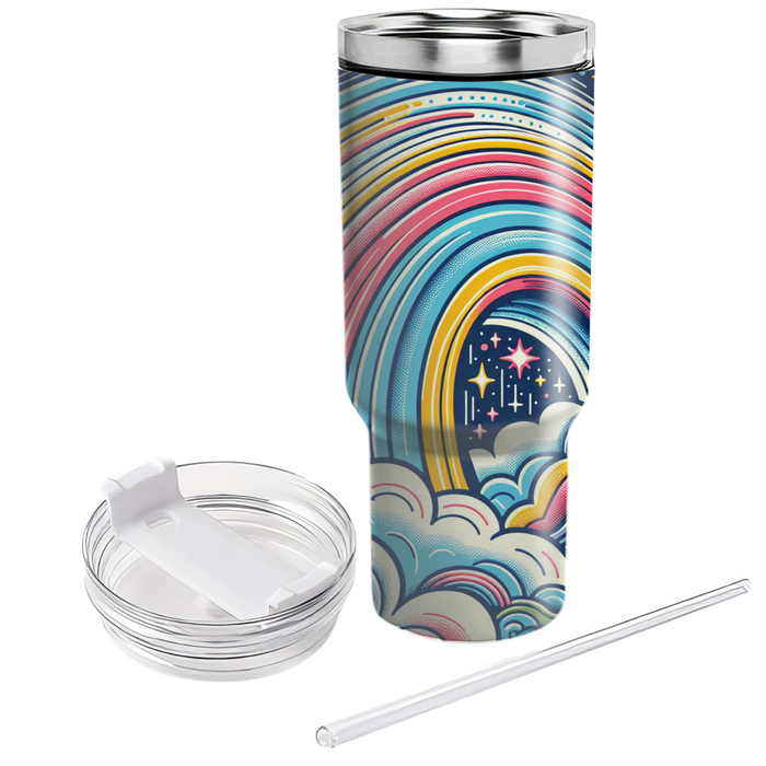 Bright Rainbow Dreams  Custom Tumblers