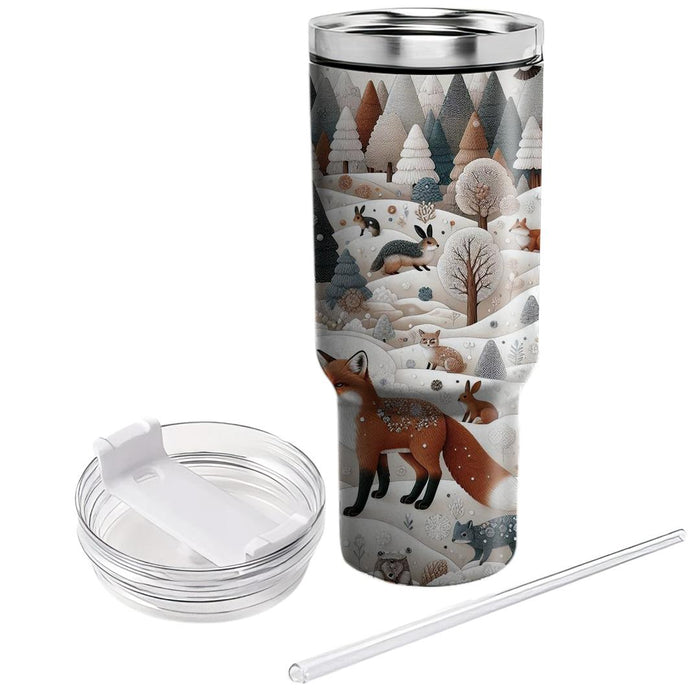 Winter Woodland Animals  Insulated Tumblers