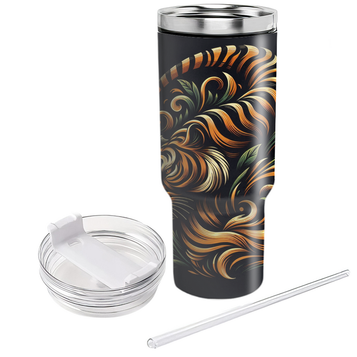 Bold Tiger Patterns  Tumbler Cups