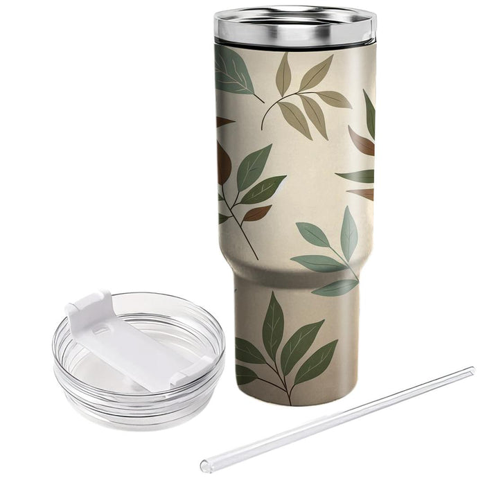 Whimsical Leaf Patterns  Travel Tumblers