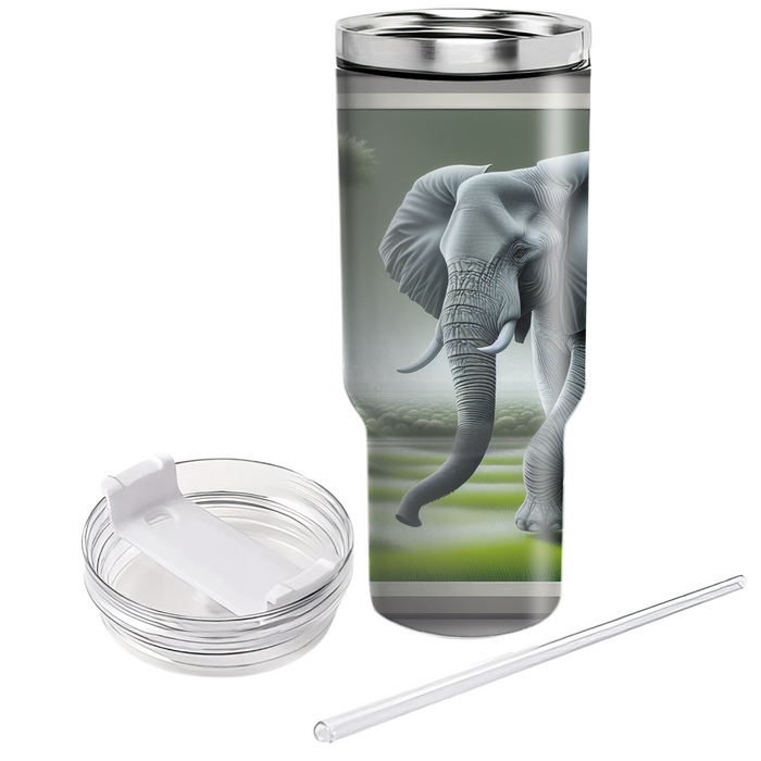 Majestic Elephant Serenade  Tumblers With Lids