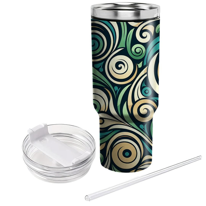 Artful Spiral Pattern  Custom Tumblers