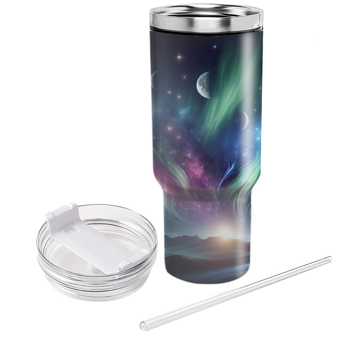 Aurora Of Traditions - Northern Lights Winter Solstice  Custom Tumblers