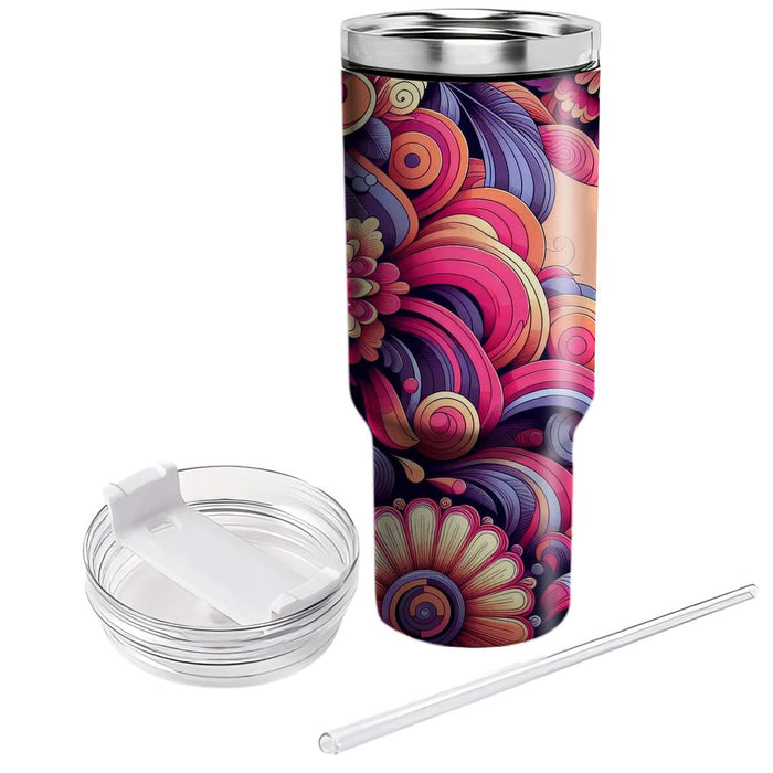  Floral Burst  Custom Tumblers