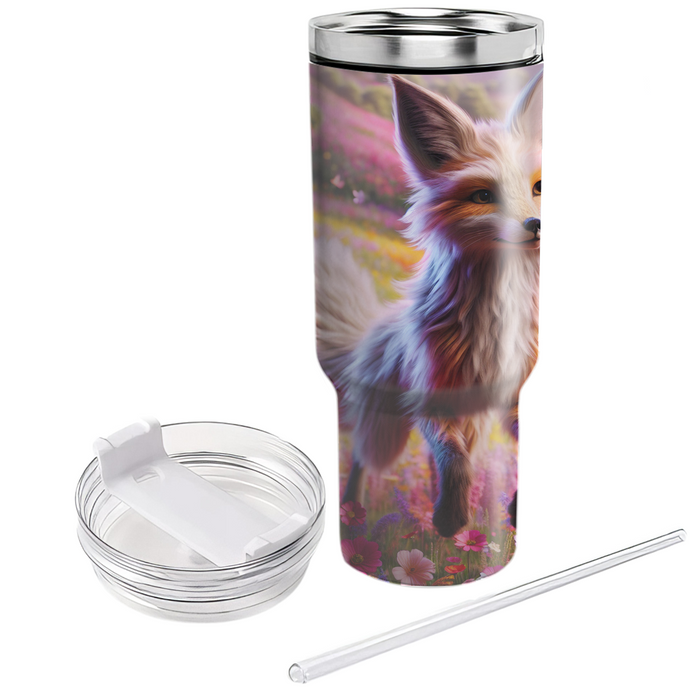 Floral Fox Fantasy  Tumblers With Lids