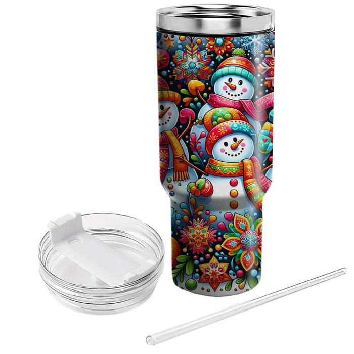 Winter Snowman Cheer  Tumblers For Gifts