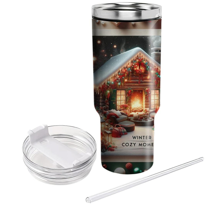 Winter Cozy Moments  Tumblers With Lids