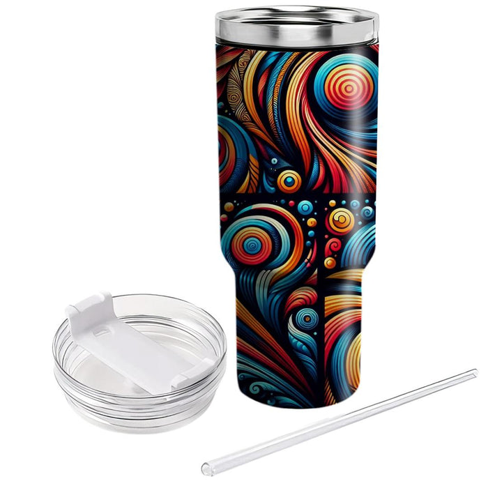 Bold Spiral Patterns  Tumbler Cups