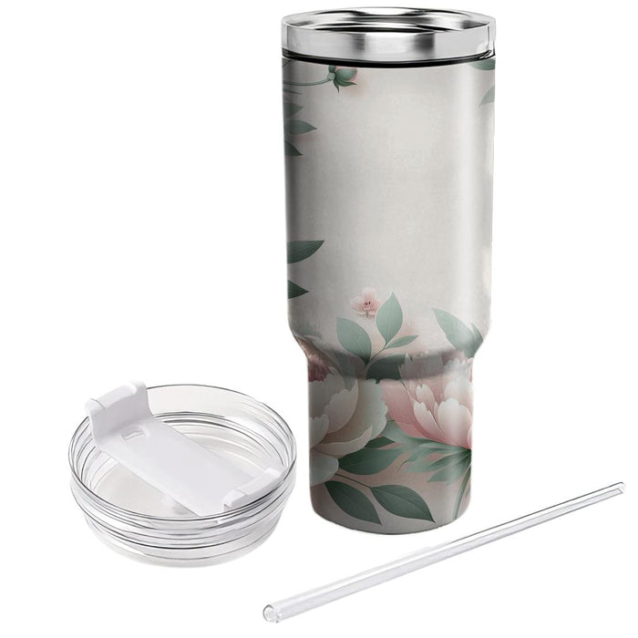 Blush Peony Garden  Unique Tumblers