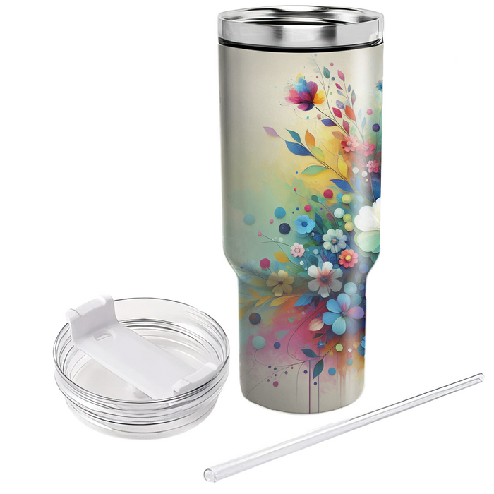 Blooming Floral Delight  Travel Tumblers