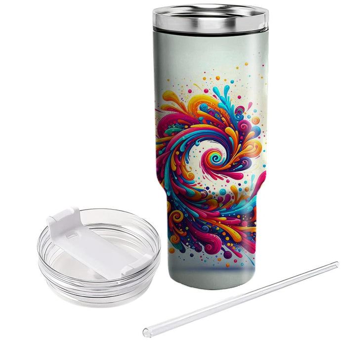 Whirlwind Of Color - Festival Of Colors  Custom Tumblers