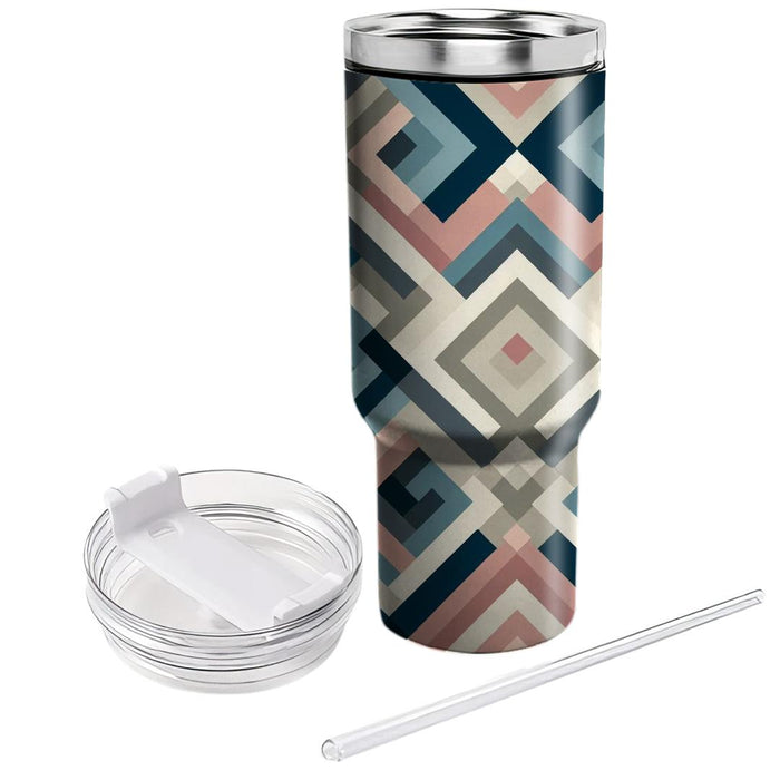 Geometric Diamond Layer  Decorative Tumblers